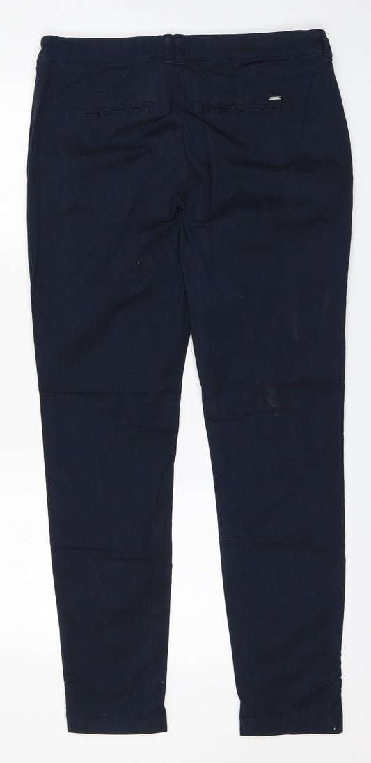 Bien Bleu Mens Blue Cotton Trousers Size L L30 in Regular