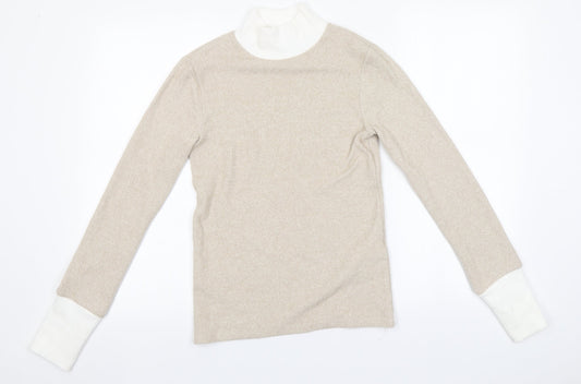 Womens UK Size S Stradivarius Beige Pullover Jumper
