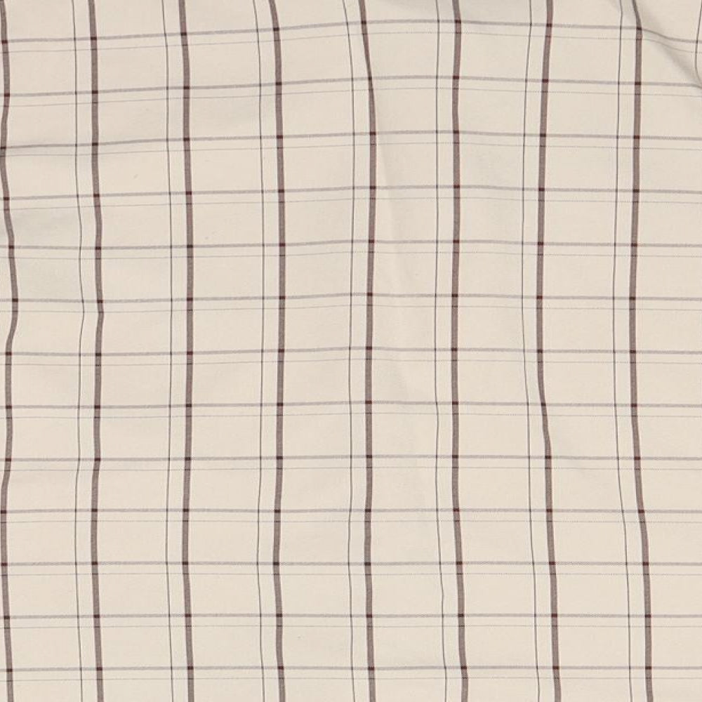 Womens UK Size Preworn Beige Basic Button-Up