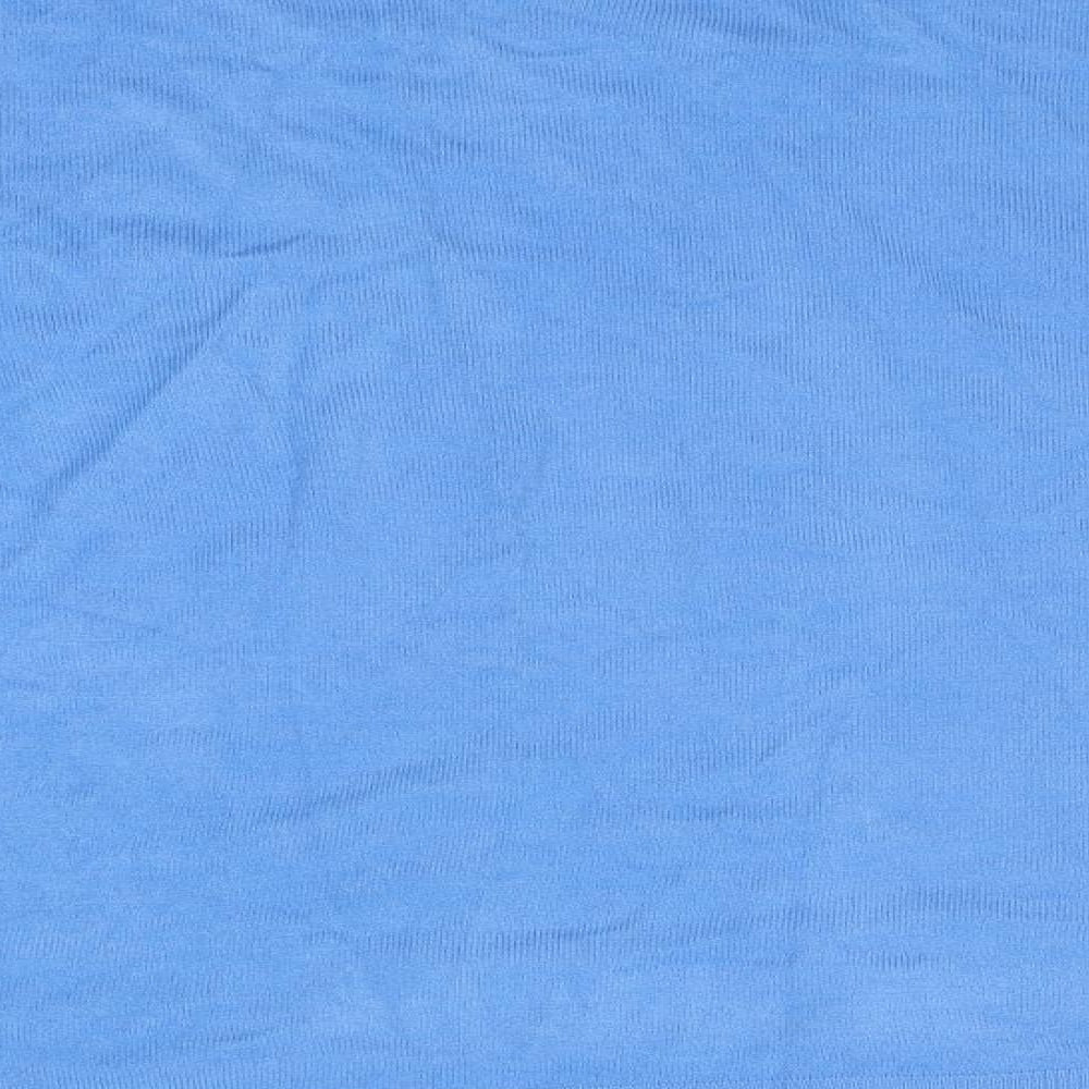 Blue Harbour Mens Blue V-Neck Acrylic Pullover Jumper Size L