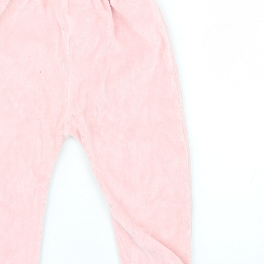 George Baby Pink Cotton Sweatpants Trousers Size 12-18 Months