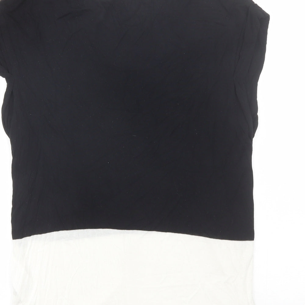 Womens UK Size 10 Divided Black Basic T-Shirt