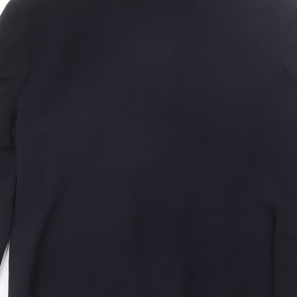 Brand and care label for AMARANTO women’s blue jacket, size UK 16