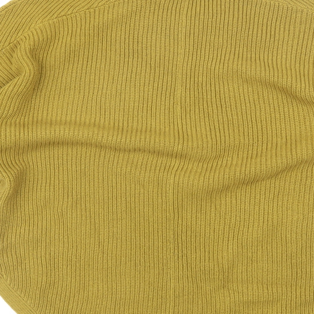 TU Womens Green Round Neck Acrylic Pullover Jumper Size M