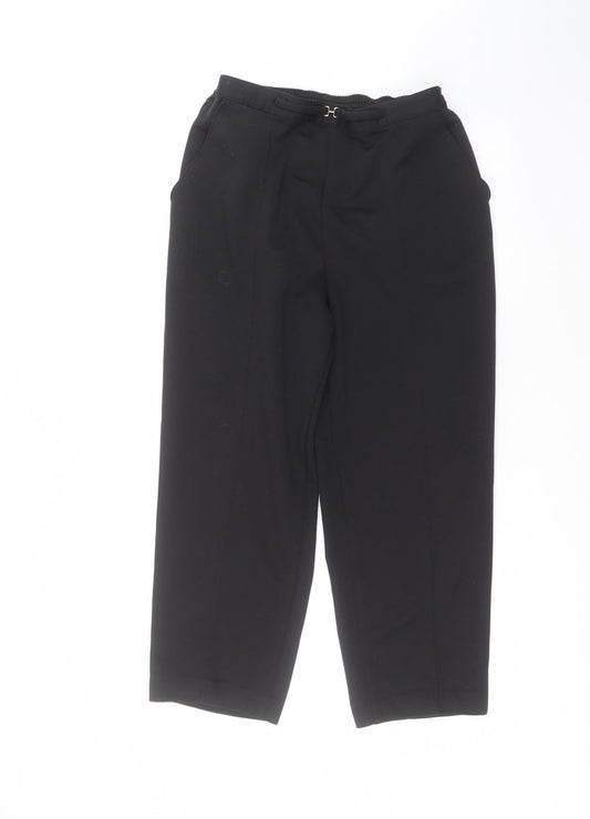 Womens UK Size 16 Marks and Spencer Regular Fit Black Trousers