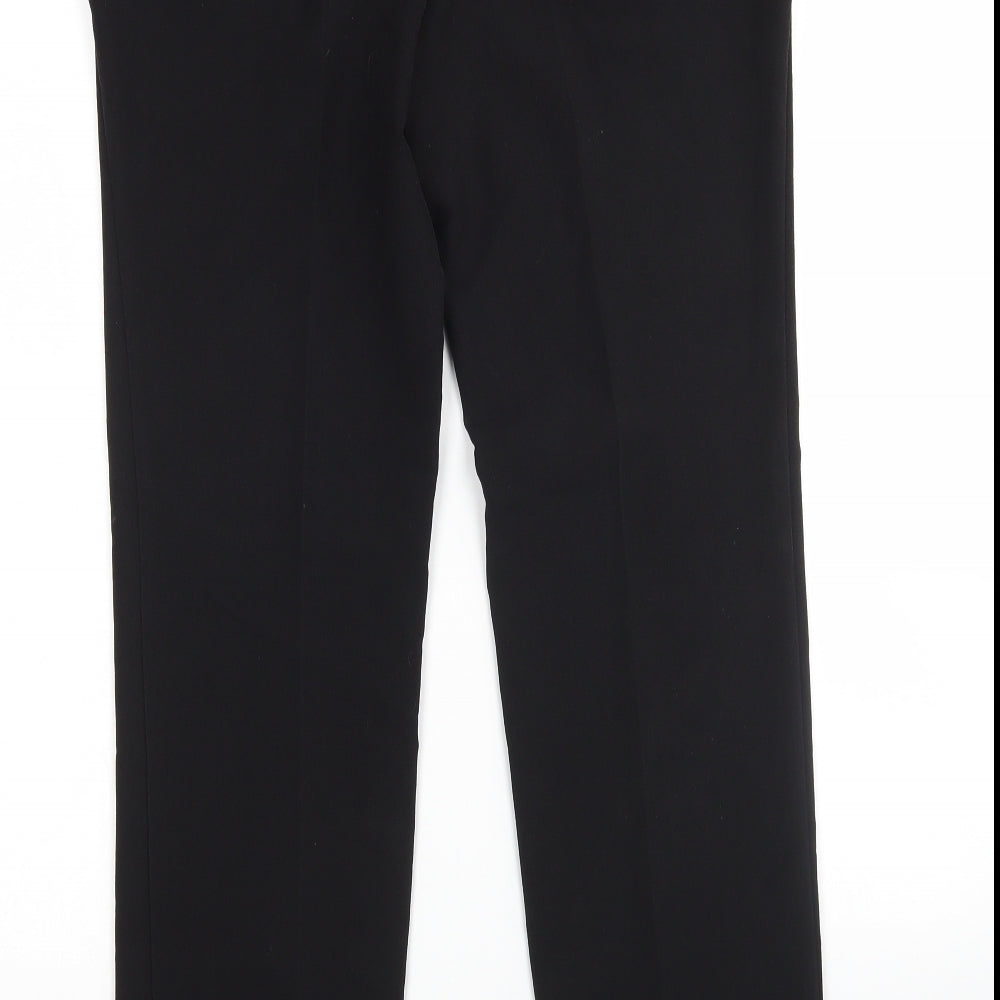Womens UK Size 10 NEXT Regular Fit Black Trousers