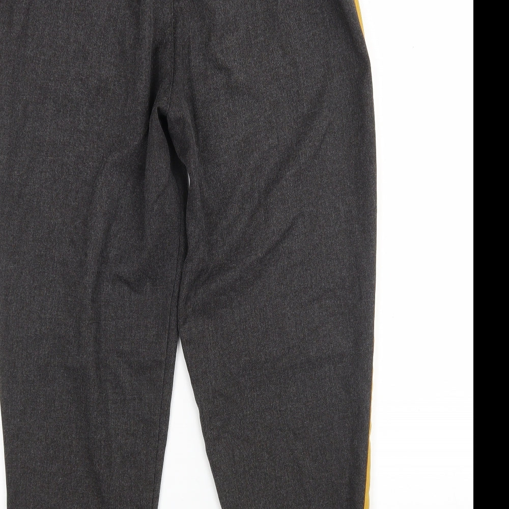 Womens UK Size M Pull&Bear Regular Fit Cropped Multicoloured Trousers