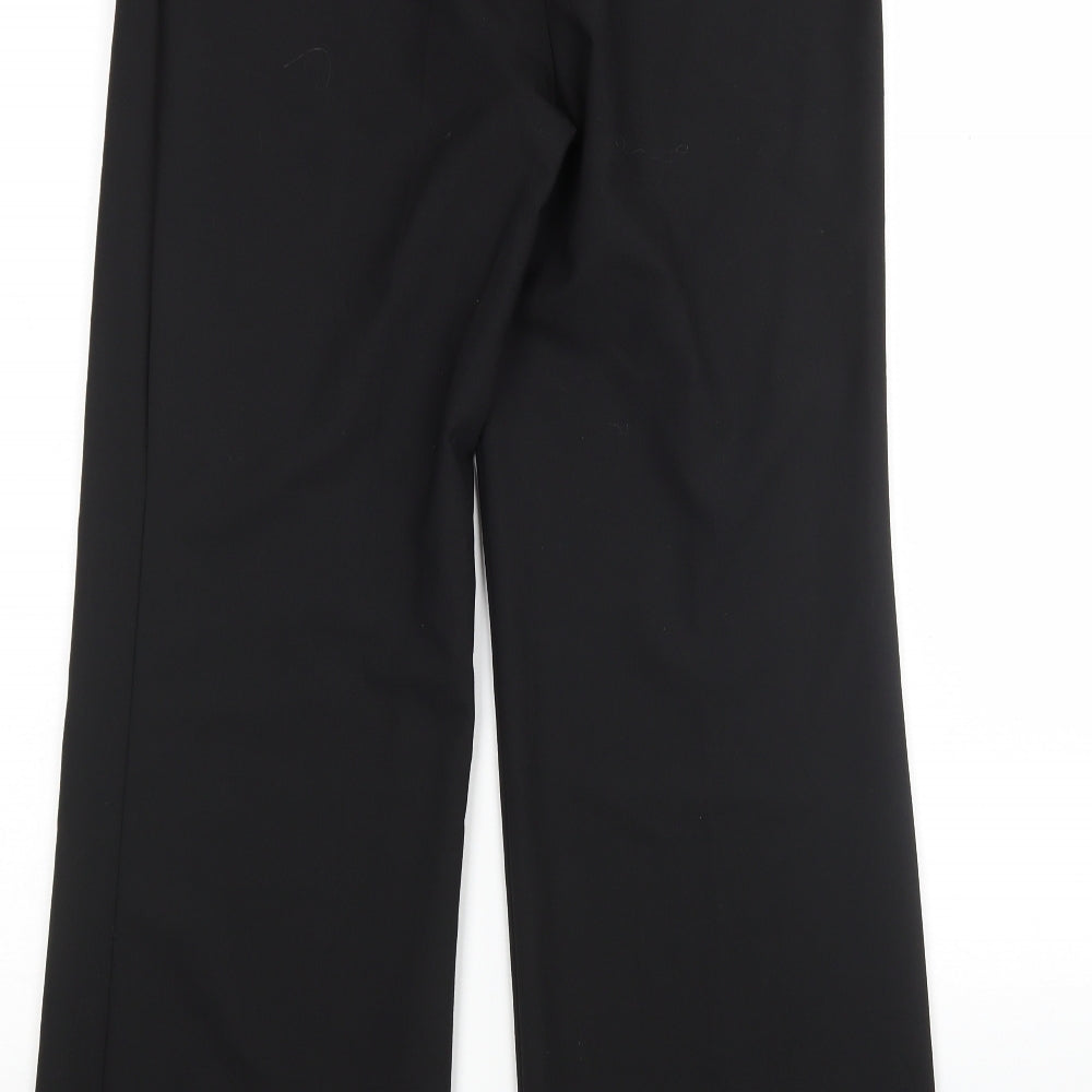 Womens UK Size 10 M&S Regular Fit Black Trousers