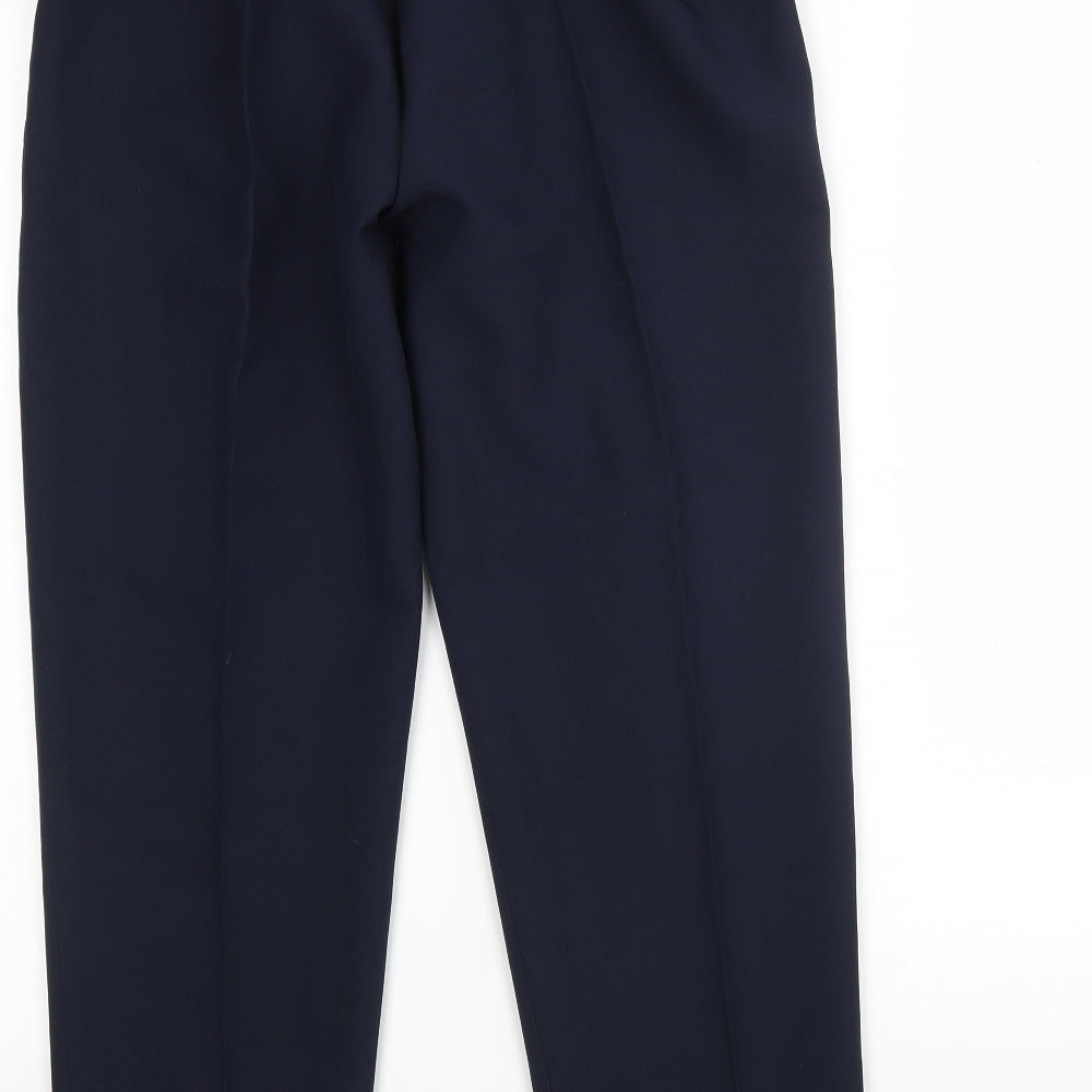 Womens UK Size 14 Preworn Regular Fit Blue Trousers