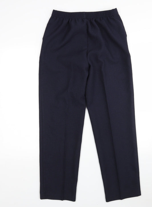 Womens UK Size 10 M&S Regular Fit Blue Trousers