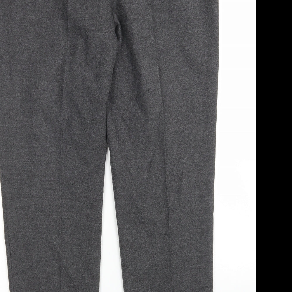 Gerry Weber Womens Grey Polyester Trousers Size 18 L28 in Regular