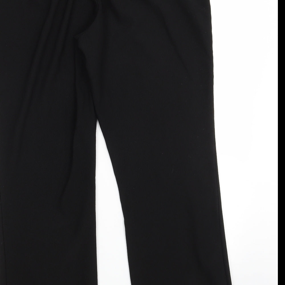 Brand and care label for Originals women’s black polyester trousers, size UK 16, 28-inch leg regular