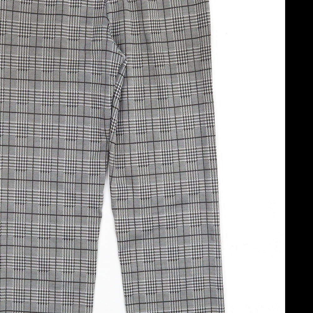 Womens UK Size L Preworn Regular Fit Cropped Multicoloured Trousers