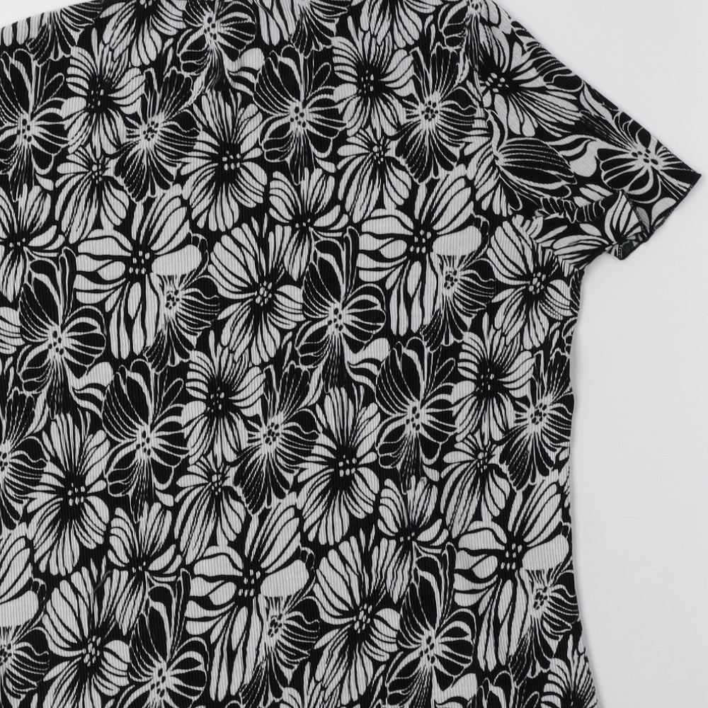 Womens UK Size 14 Sarah Hamilton Black Basic Blouse