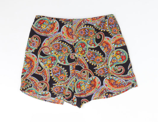Atmosphere Womens Multicoloured Paisley Polyester Wrap Shorts Size 8 L3 in Regular