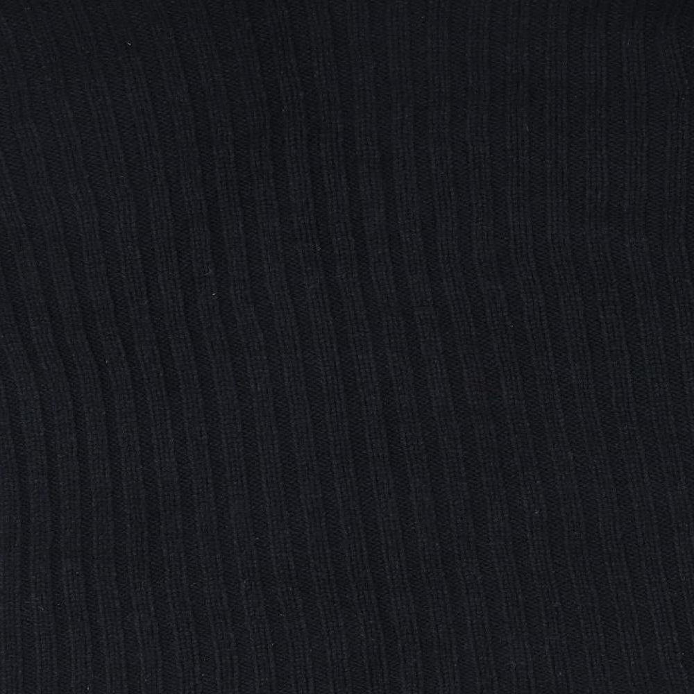 George Mens Blue Striped Acrylic Pullover Sweatshirt Size S