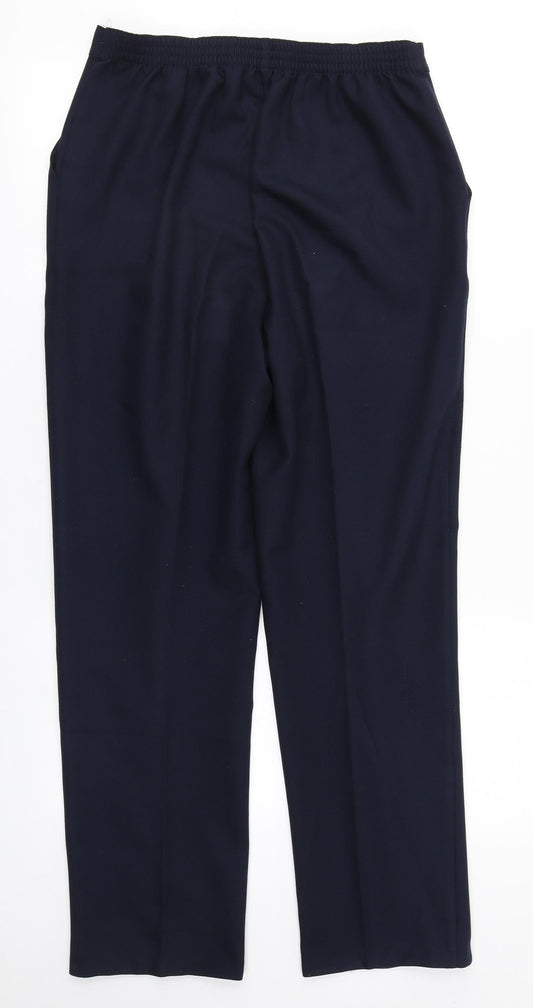Womens UK Size 10 Papaya Regular Fit Blue Trousers