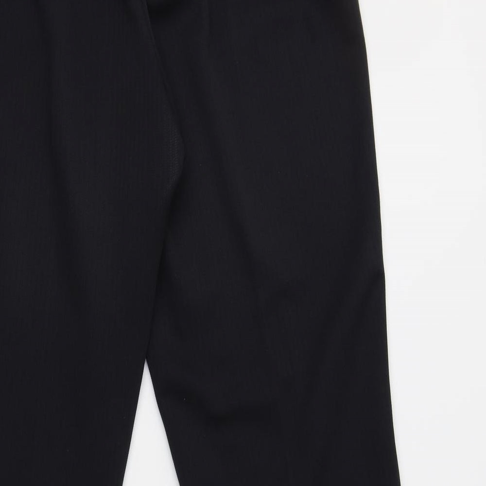 Womens UK Size 16 BM Collection Regular Fit Dress Pants Black Trousers