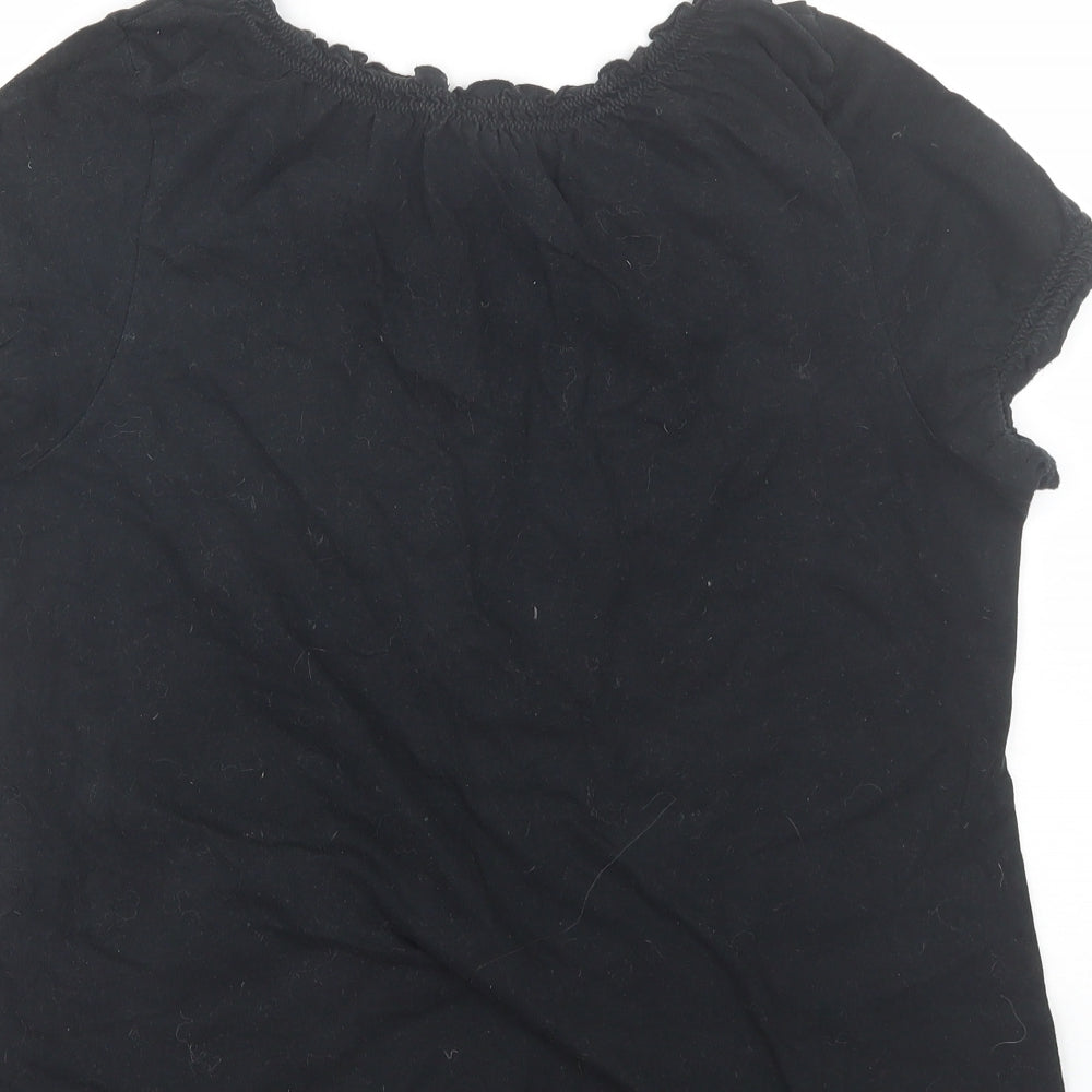 Womens UK Size 14 Originals Black Basic T-Shirt