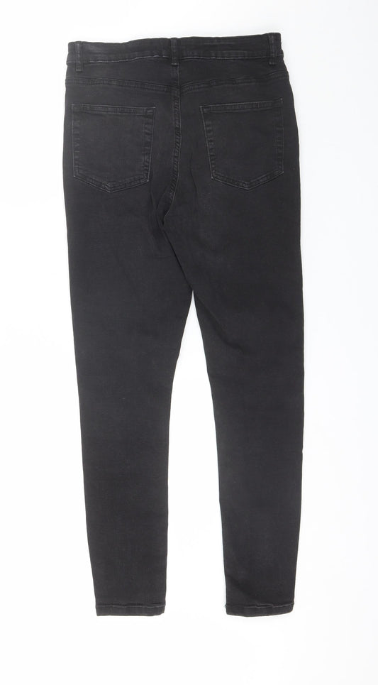 Denim Co Womens Black Cotton Skinny Jeans Size 14 L28 in Regular
