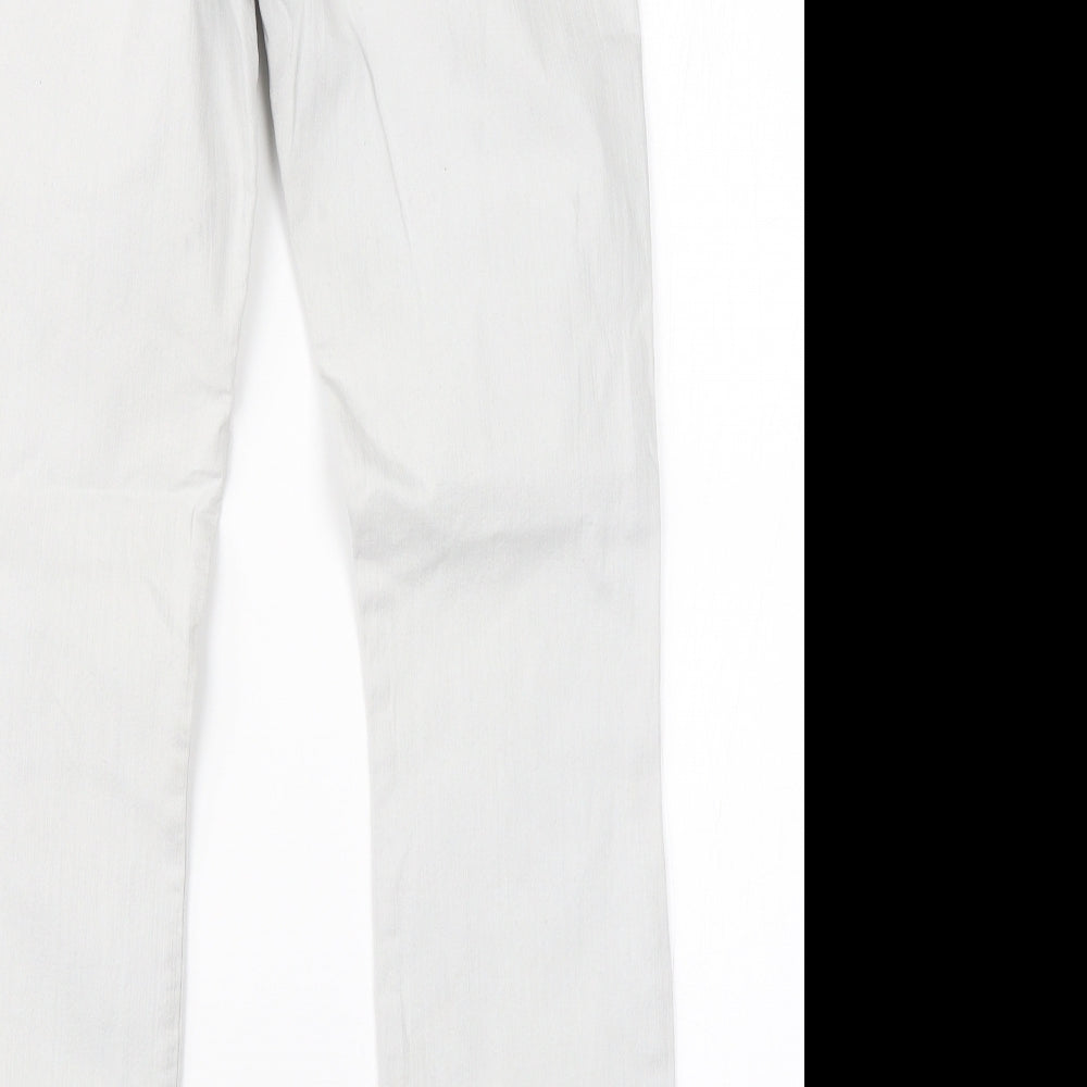 Free to Move Womens Grey Cotton Straight Jeans Size 26 in L26 in Regular