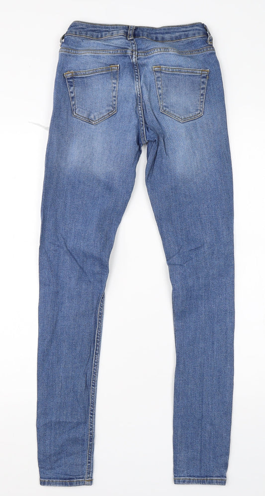 Denim Co Womens Blue Cotton Skinny Jeans Size 4 L27 in Regular