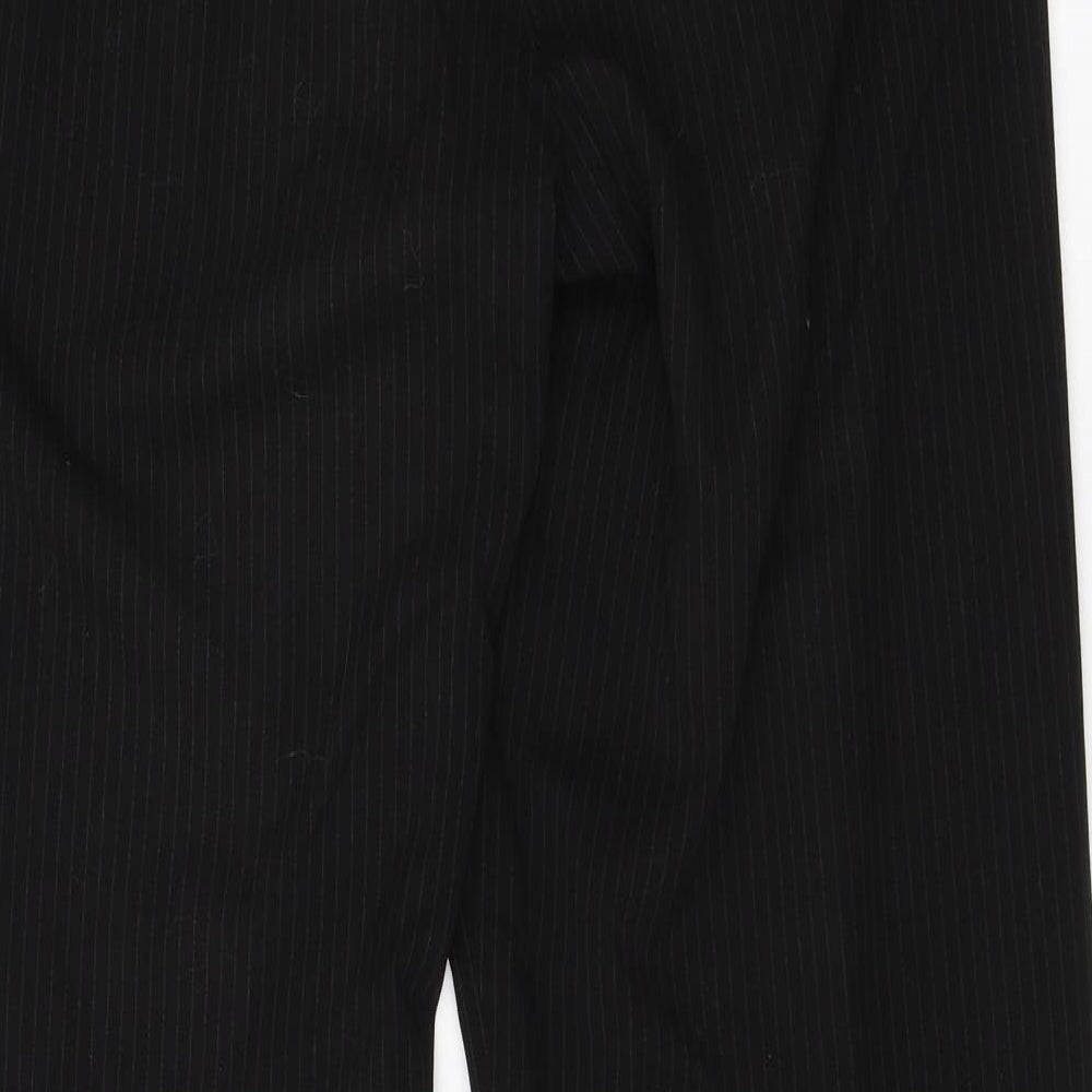 Womens UK Size 34 in BHS Regular Fit Dress Pants Black Trousers