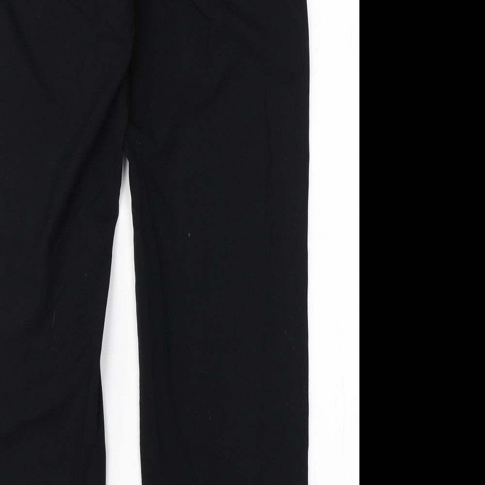 Womens UK Size 12 M&S Regular Fit Dress Pants Black Trousers