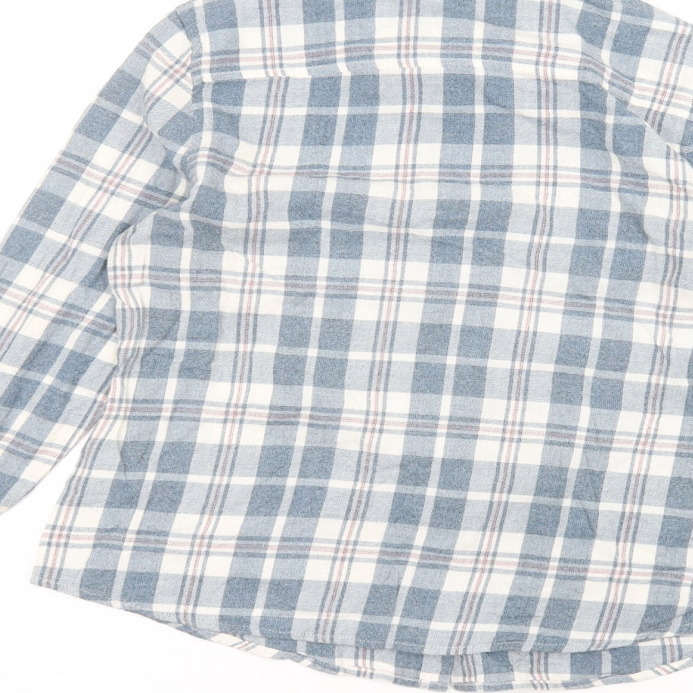 Womens UK Size 12 Dorothy Perkins Blue Basic Button-Up