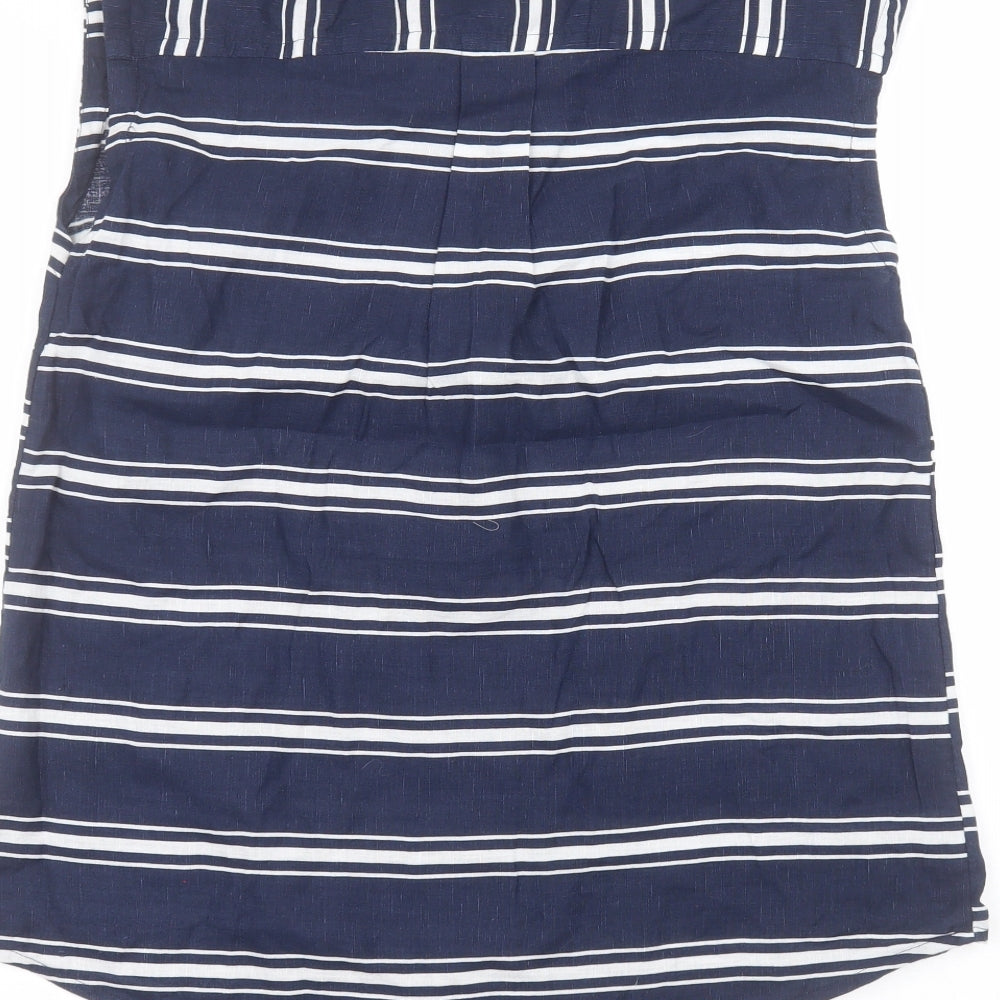 Womens UK Size M Monsoon Blue Basic T-Shirt