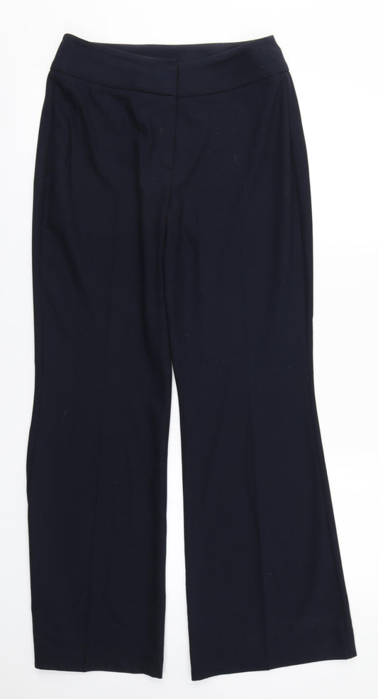 Womens UK Size 10 Marks and Spencer Regular Fit Blue Trousers