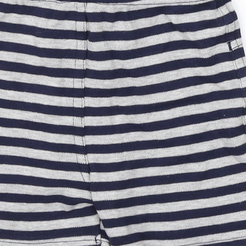 Disney Baby Blue Striped Cotton Sweatpants Trousers Size 12-18 Months - Mickey Mouse