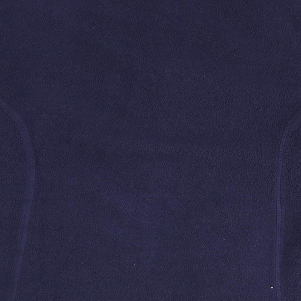 TU Womens Blue Crew Neck Polyester Full Zip Jumper Size 16