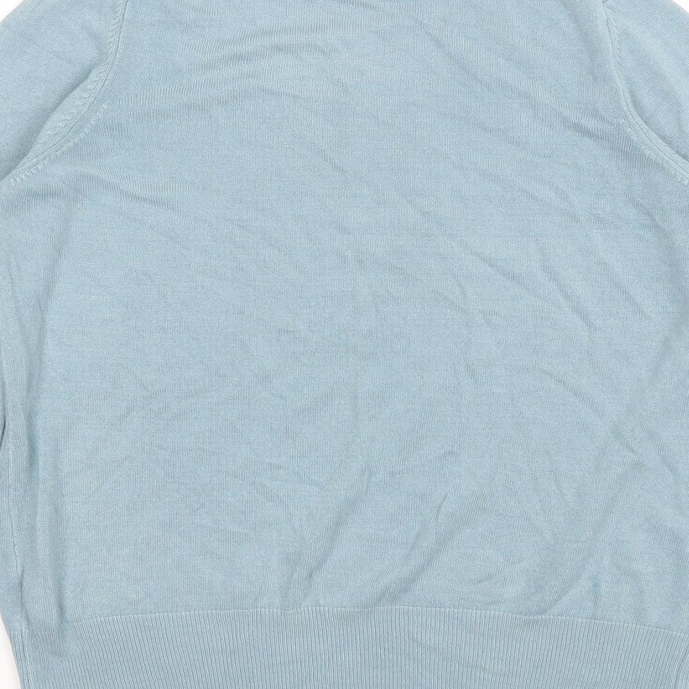 Womens UK Size 12 Marks and Spencer Blue Pullover Jumper