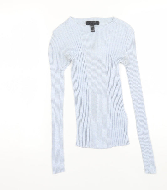 Womens UK Size 6 Atmosphere Blue Pullover Jumper
