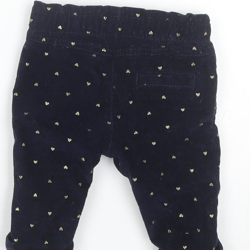 Primark Baby Blue Cotton Jogger Trousers Size 0-3 Months