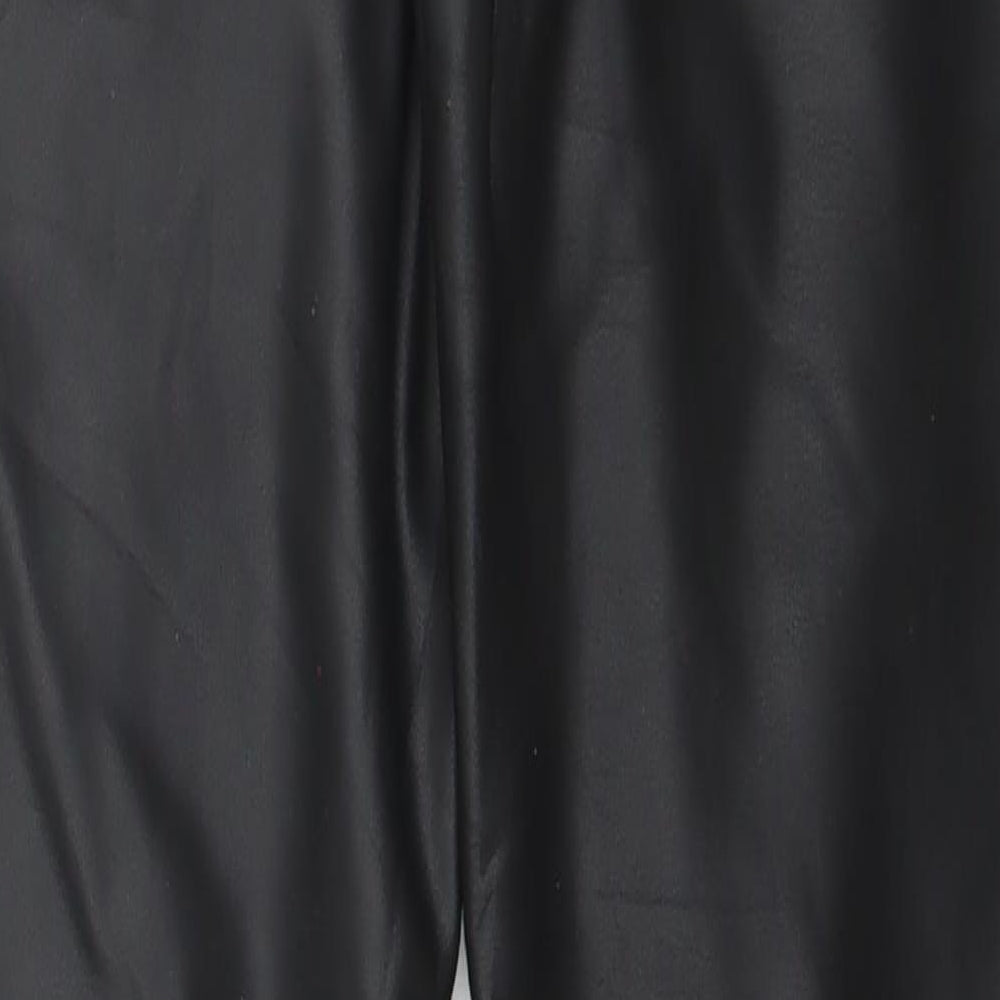 Moski Womens Black Polyester Trousers Size XL L27 in Regular