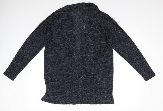 Womens UK Size M Isle Blue Cardigan Jumper