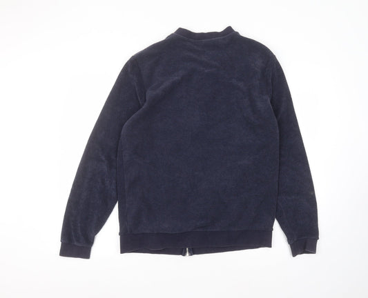 Womens UK Size M ASOS Blue Full Zip Jumper