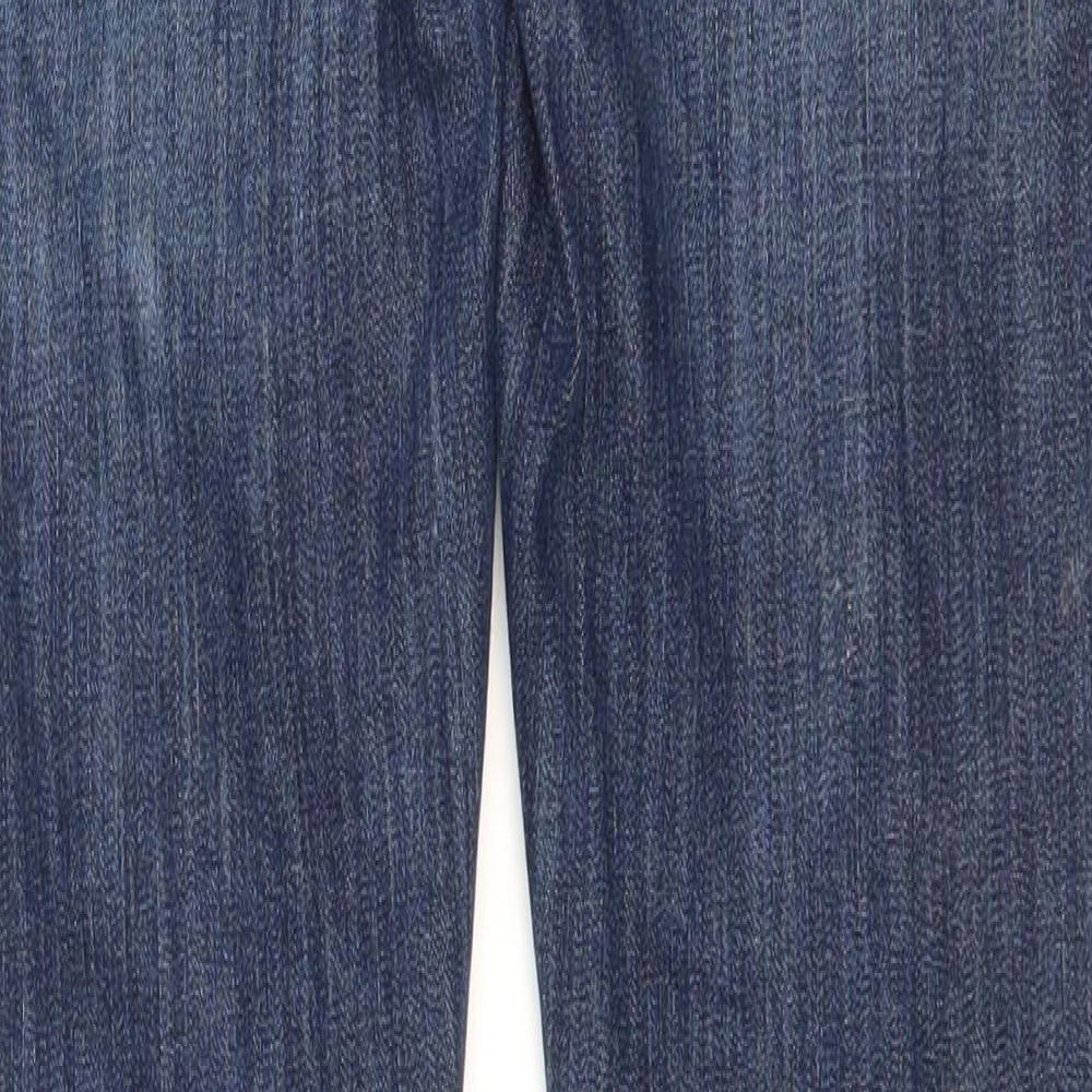 Brand and care label for Gap women’s blue cotton skinny jeans, size UK 26, in, 30-inch leg regular