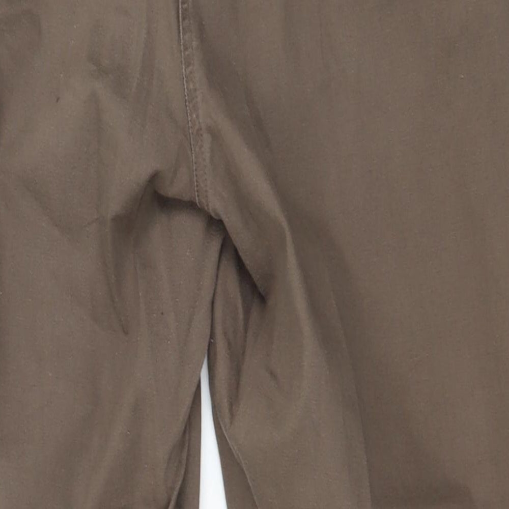 Womens UK Size 18 Preworn Regular Fit Brown Trousers