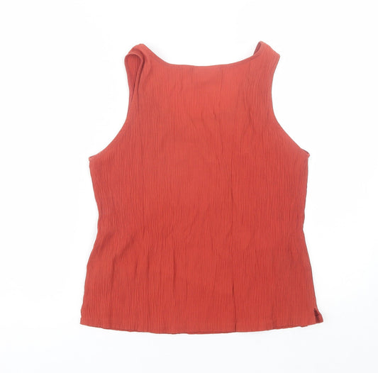 Womens UK Size M Compliments Red Basic Blouse