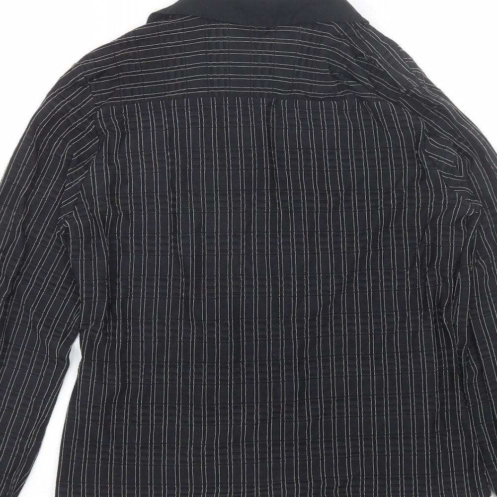 Womens UK Size 14 Select Black Basic Button-Up
