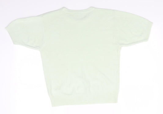 Womens UK Size 10 Essentials Green Pullover Jumper