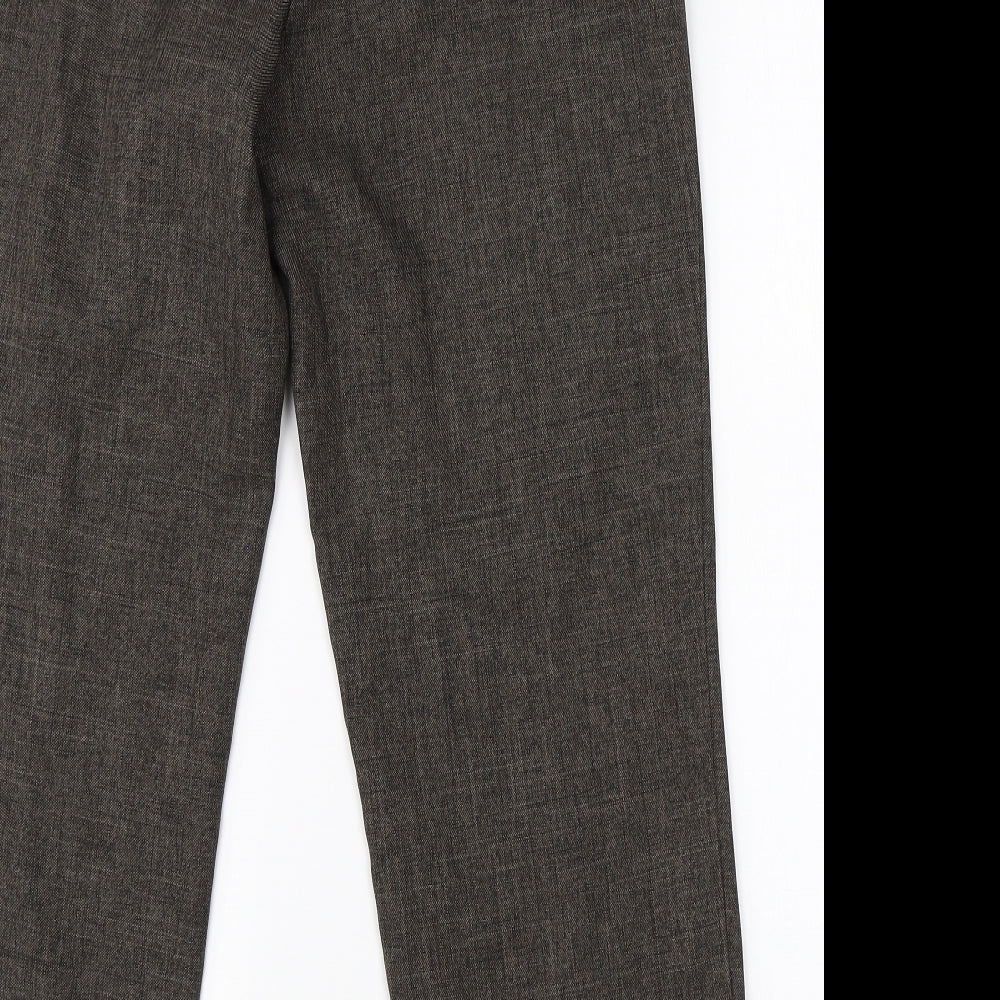 Womens UK Size 12 M&S Regular Fit Dress Pants Grey Trousers