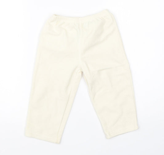 Additional front view of Bon Bleu Baby Baby Beige Polyester sweatpants, size 24, Months