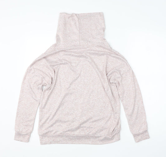 TU Womens Pink Roll Neck Polyester Pullover Jumper Size 8