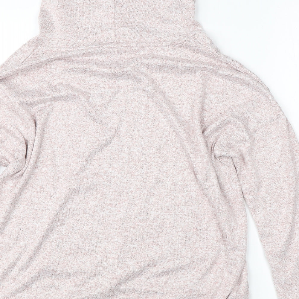 TU Womens Pink Roll Neck Polyester Pullover Jumper Size 8