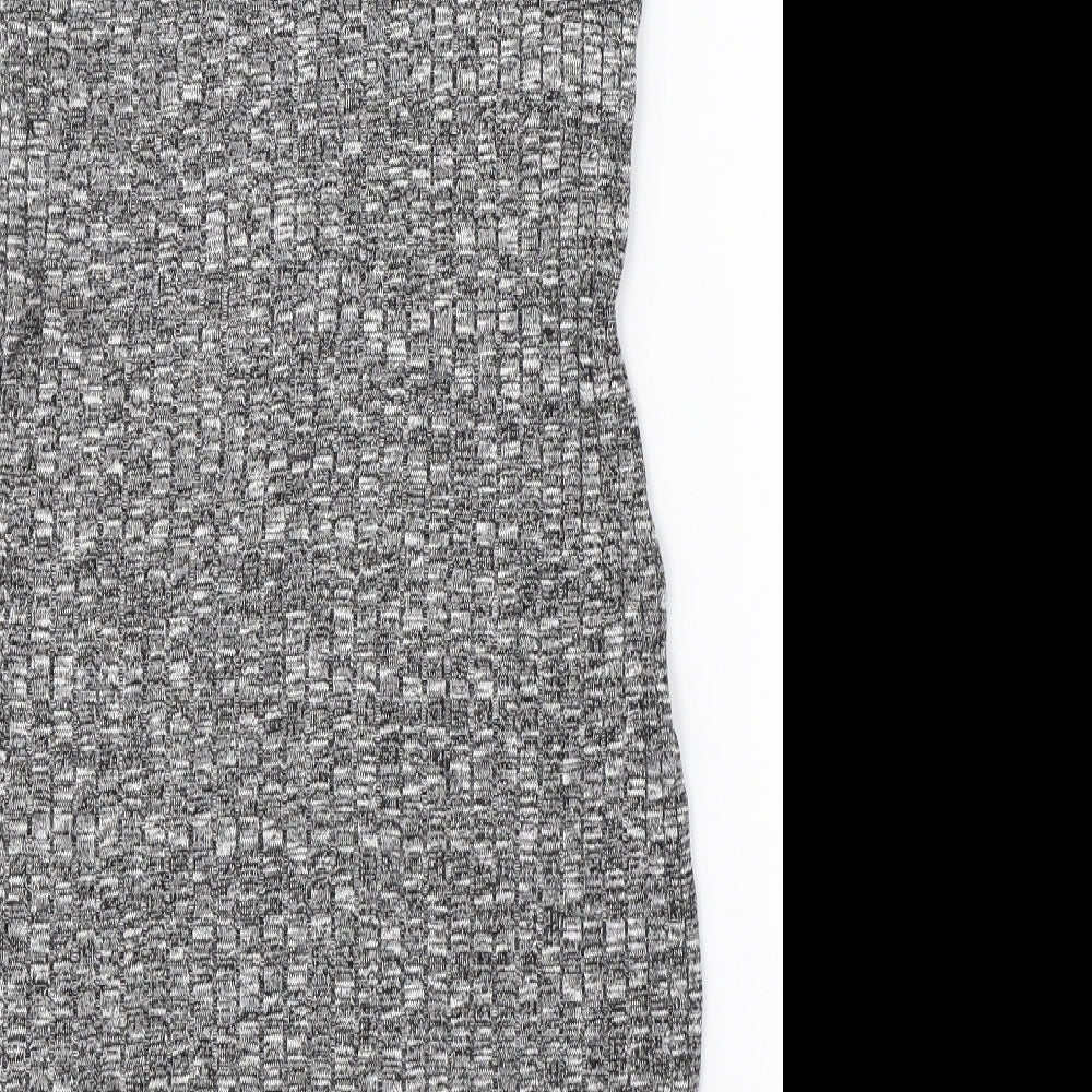 Brand and care label for Atmosphere women’s grey viscose pencil dress, size UK 10, halter