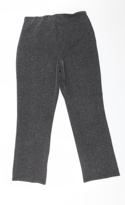 Womens UK Size 10 Preworn Regular Fit Multicoloured Trousers